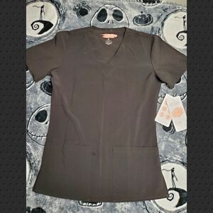 Black Nursing Scrub Shirt